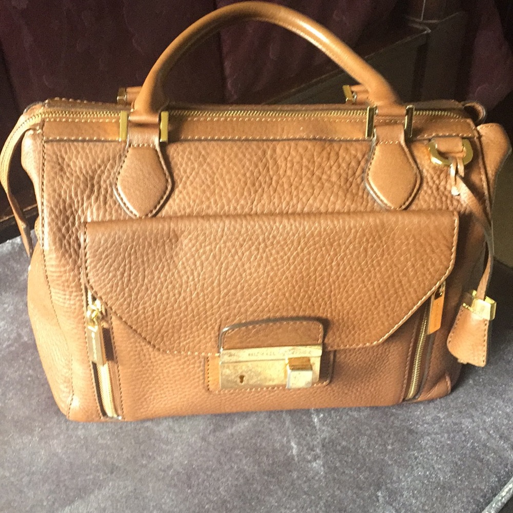 Michael Kors Camel Handbag w/ crossbody strap